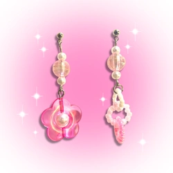 かわいい ピンク ピアス/イヤリング ba-39